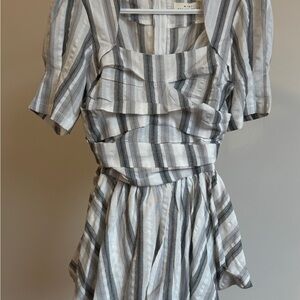 Striped Gray Dress